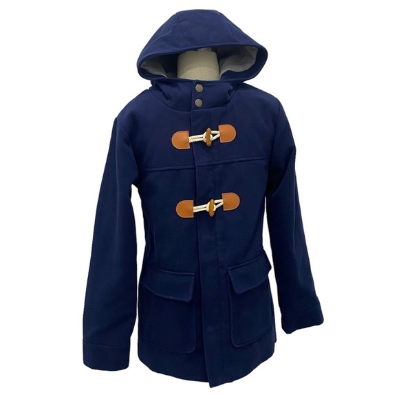 Cat & Jack Other - Boys' Solid Jacket With Hood - Cat & Jack™ Navy Blue Size XL